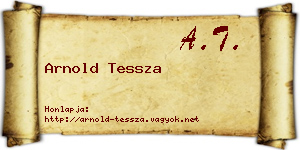 Arnold Tessza névjegykártya
